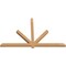 Ekena Millwork Kennewick Timber Gable Bracket, Western Red Cedar, 84"W x 53"H x 3 1/2"D x 3 1/2"F, 15/12 Pitch GBW084X53X0404KEN00SWR - alternate 2